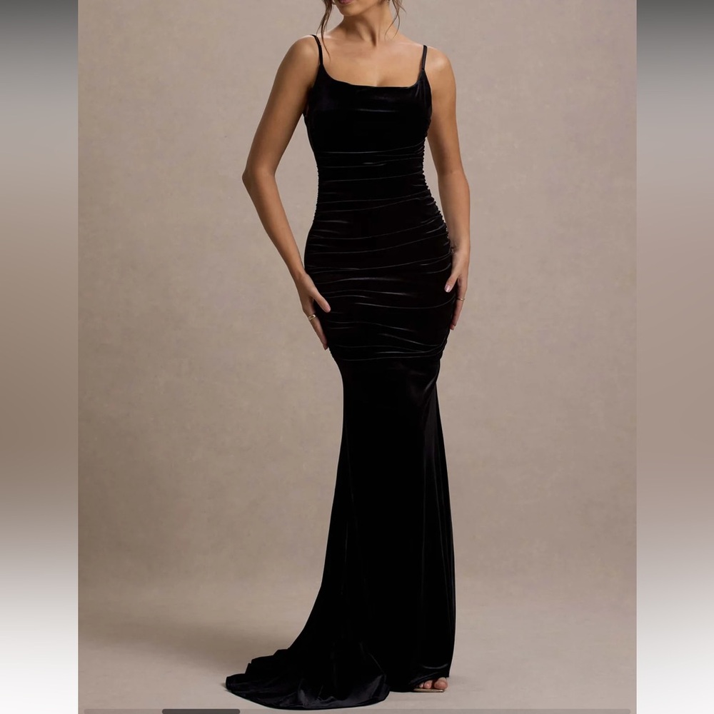 Club L London Black Maxi Dress